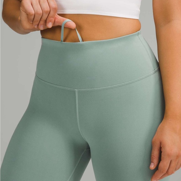 Lululemon Wunder Train Contour Fit High-Rise Biker Short 8" Misty Glade W7BXBS 6 - Picture 2 of 10